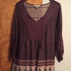 Vintage America lace front top